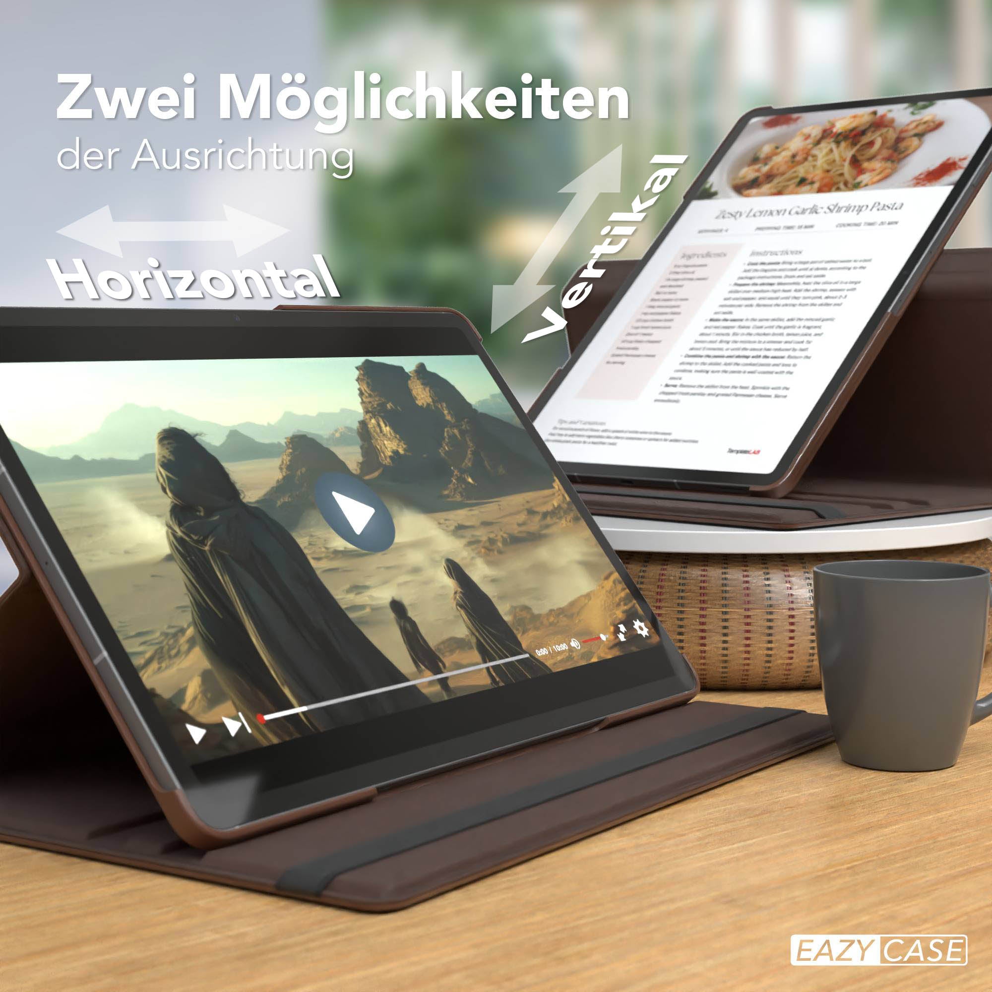 Galaxy Tab S10 FE Plus drehbare Hülle