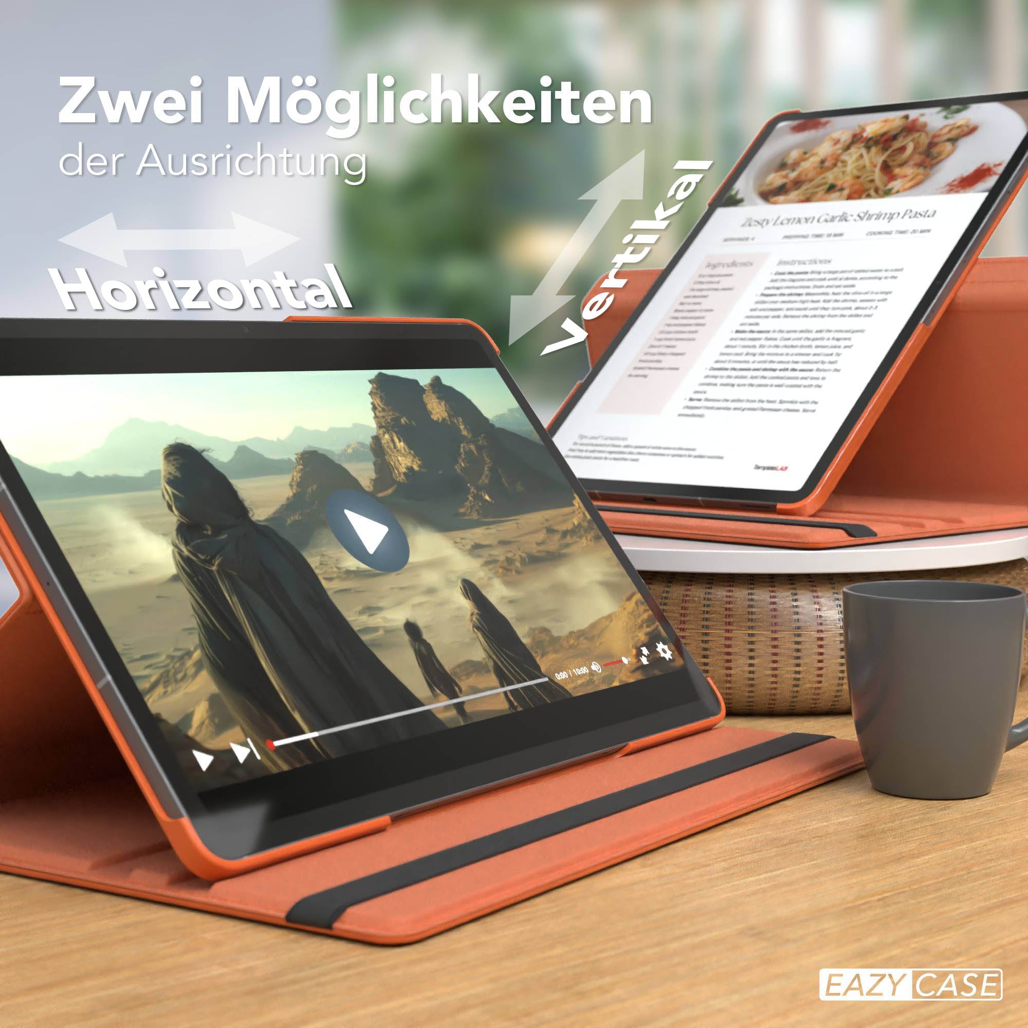 Galaxy Tab S10 FE Plus drehbare Hülle