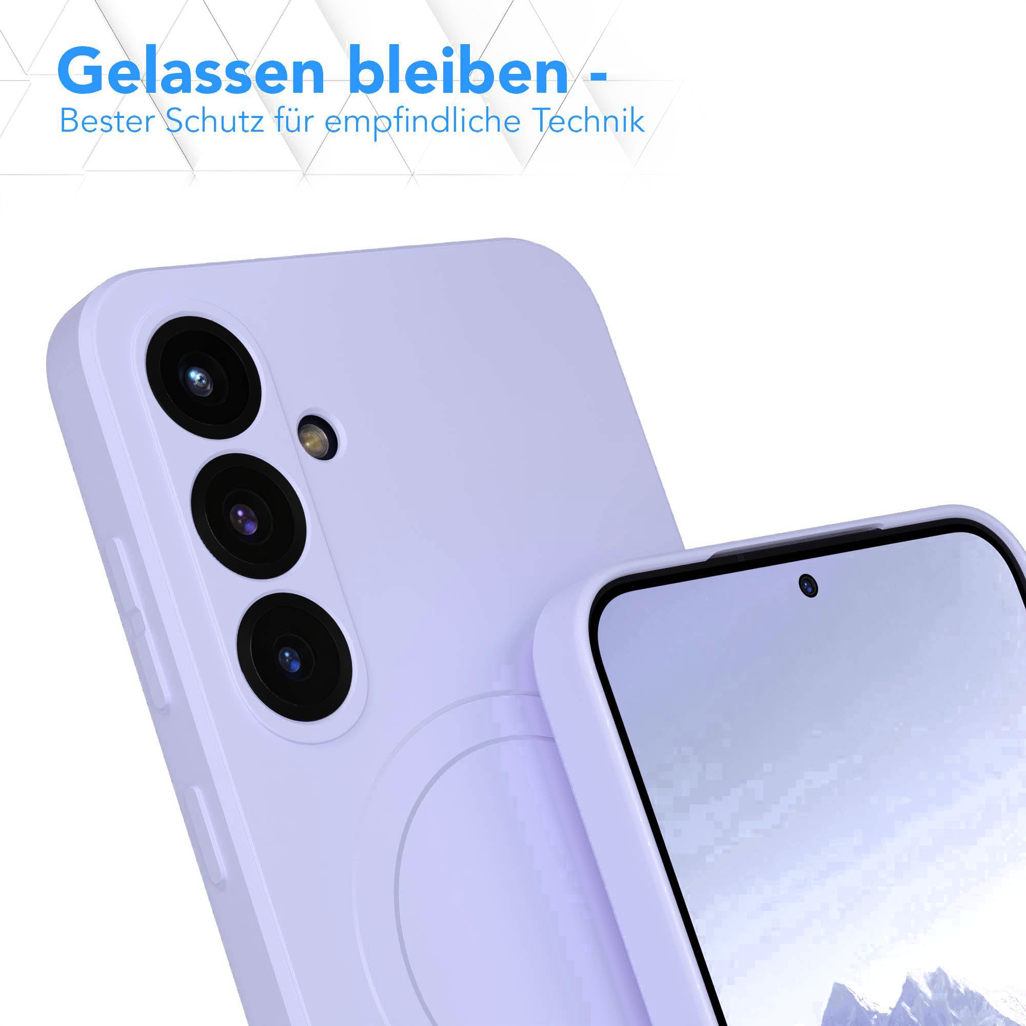 Samsung Galaxy S25 Plus MagSafe Silikonhülle mit Kameraschutz von EAZY CASE 