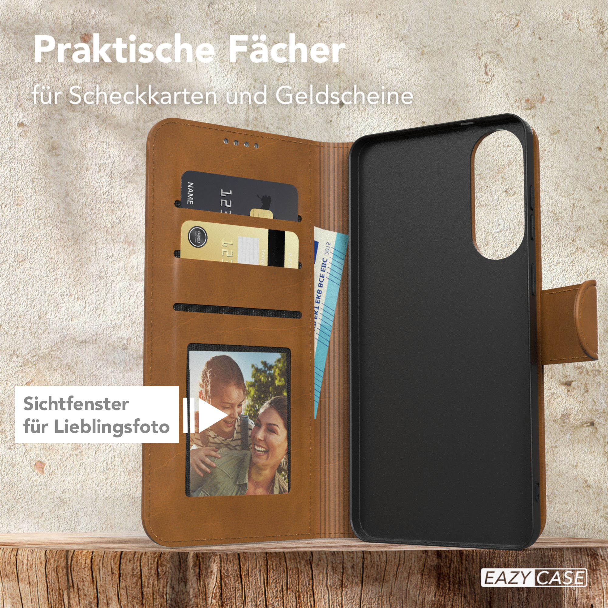 Galaxy S25 Edge Klapphülle aus Kunstleder