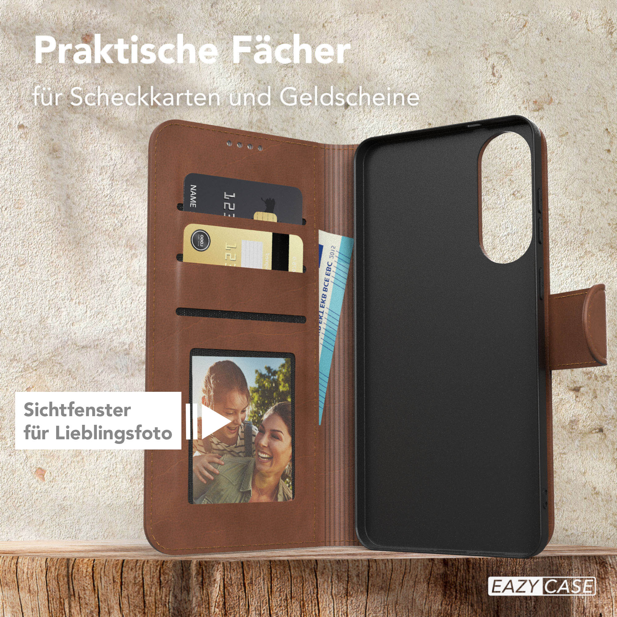 Galaxy S25 Edge Klapphülle aus Kunstleder
