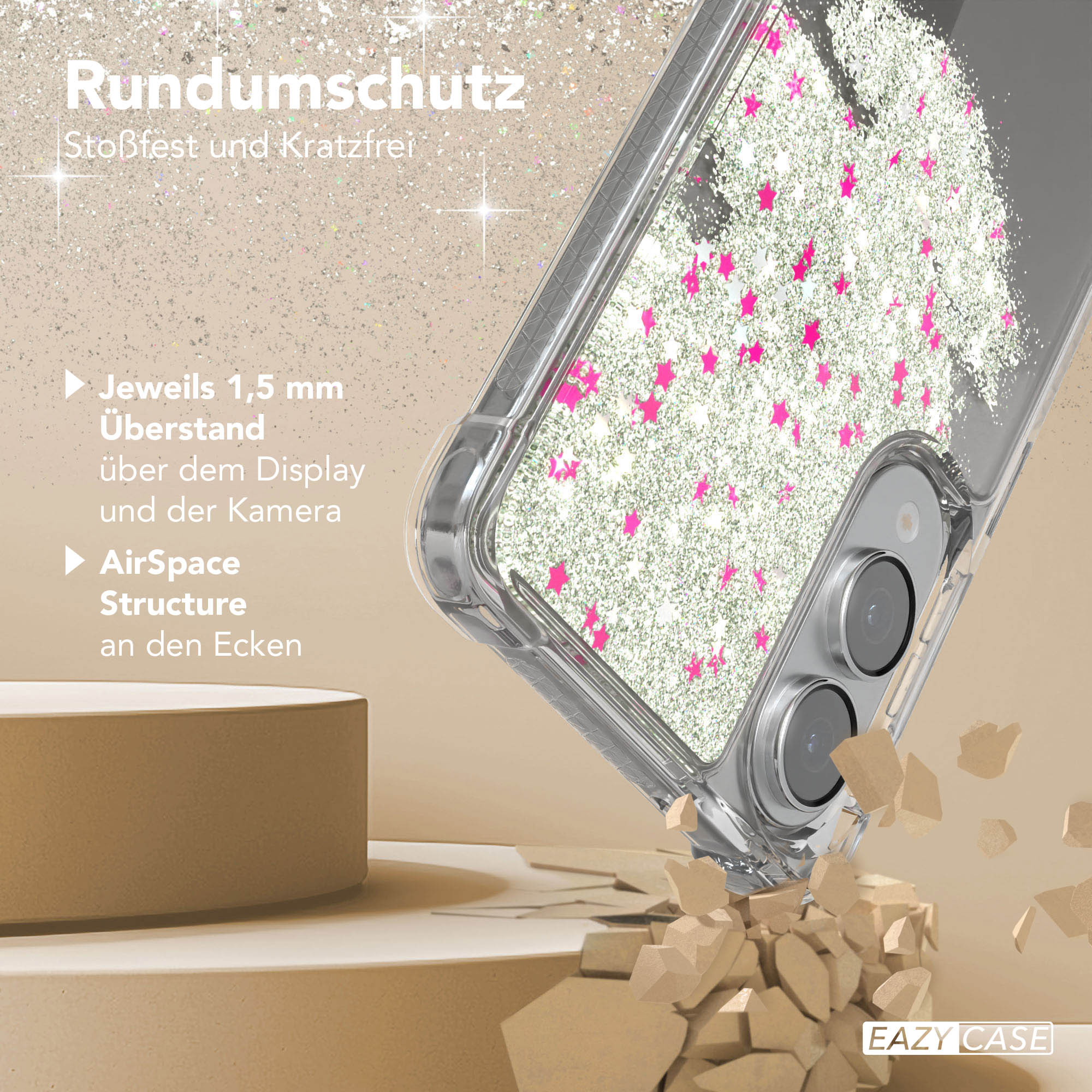 Galaxy S25 Edge Glitzerhülle