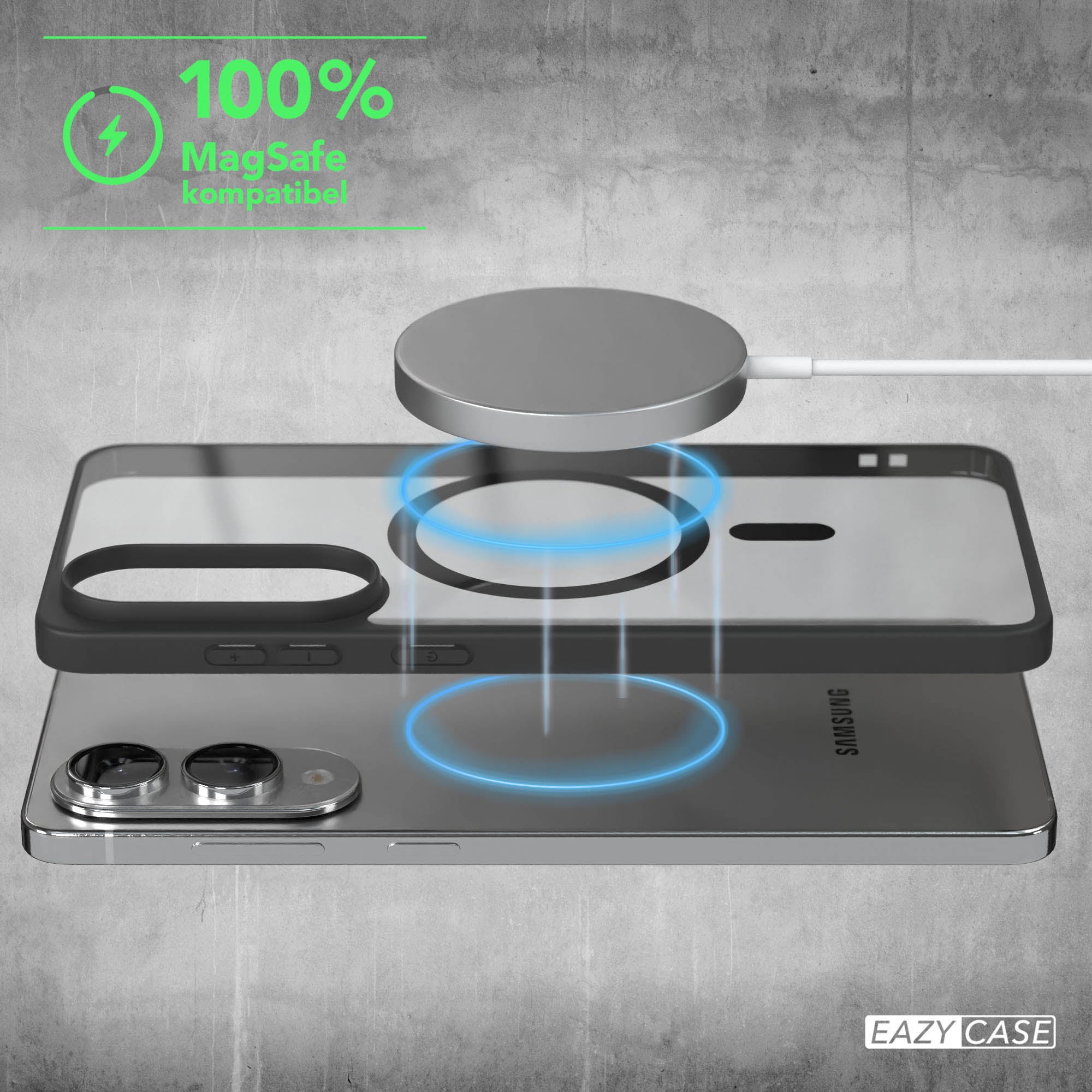 Galaxy S25 Edge transparente Hülle mit MagSafe