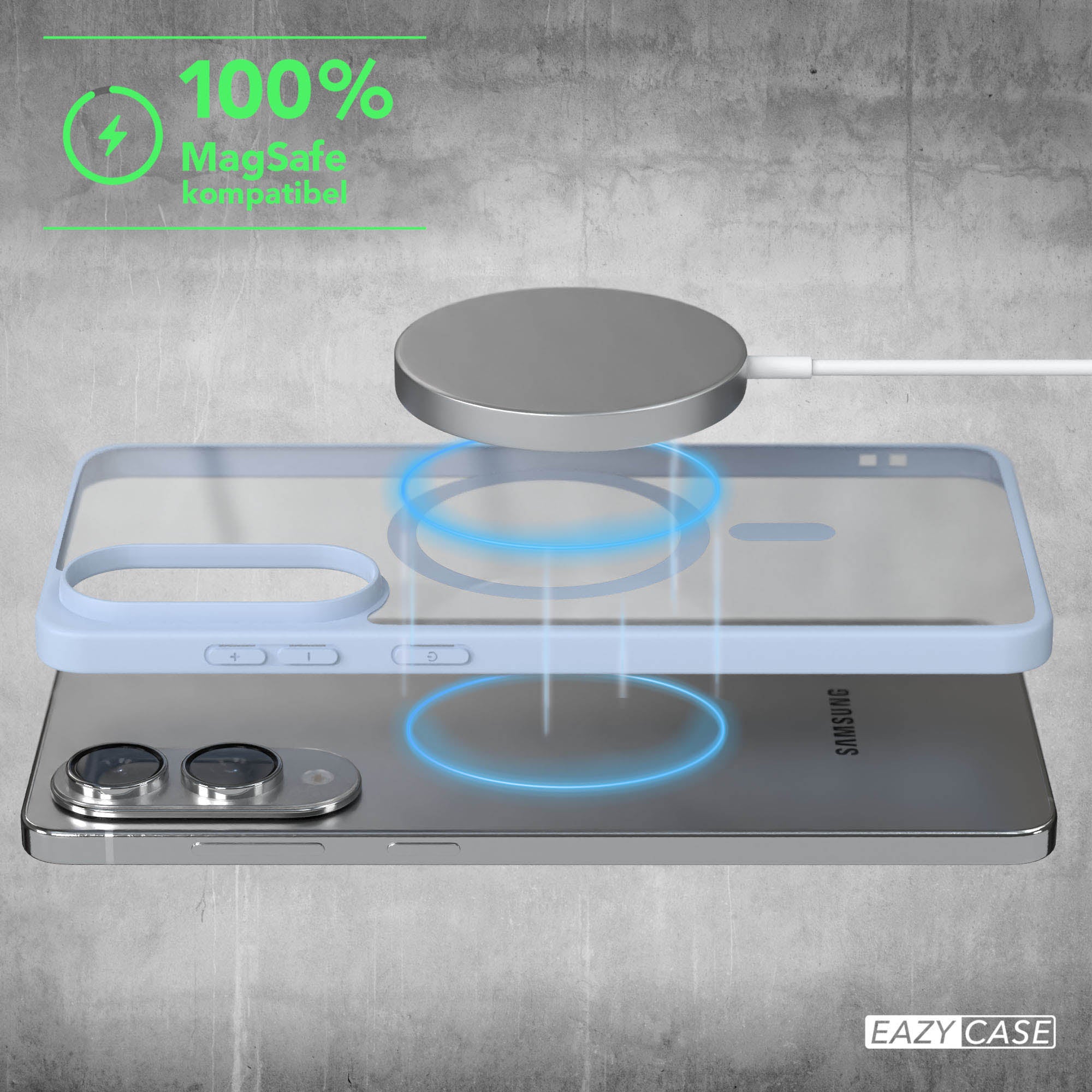 Galaxy S25 Edge transparente Hülle mit MagSafe