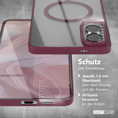 Galaxy S25 Edge transparente Hülle mit MagSafe