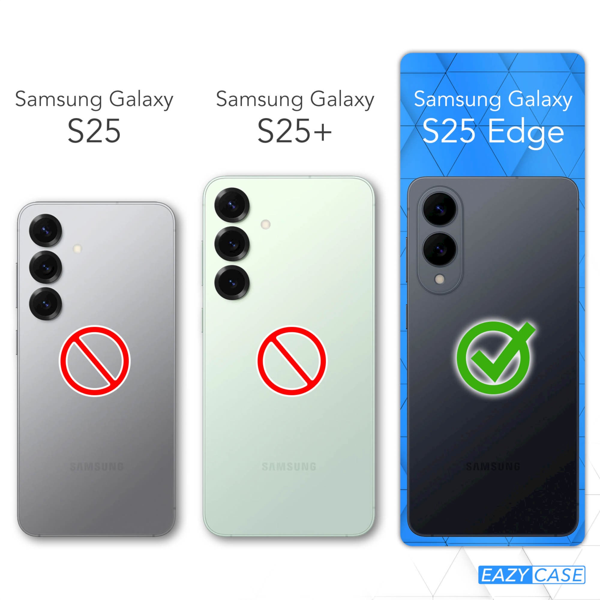 Galaxy S25 Edge transparente Hülle mit MagSafe