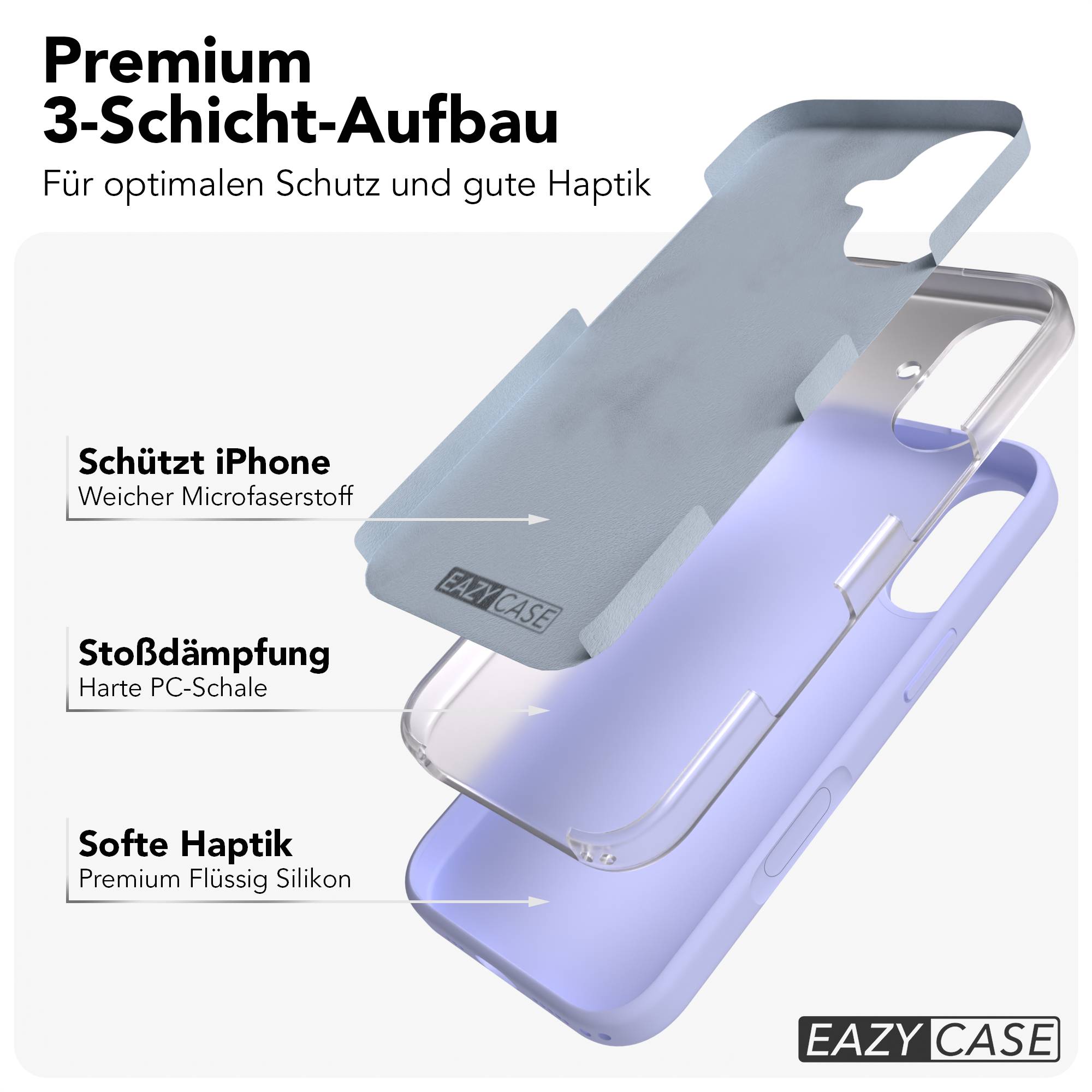 Apple iPhone 17 Premium Silikonhülle mit Kameraschutz von EAZY CASE 