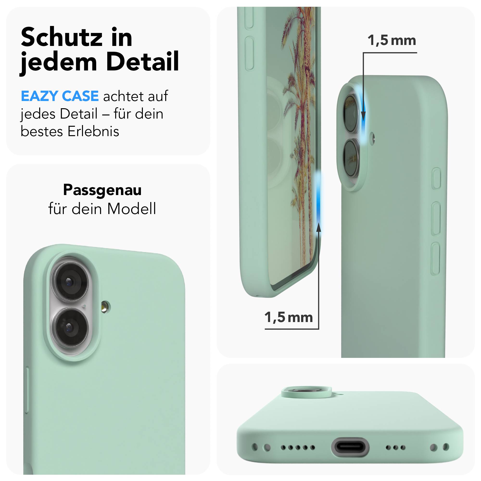 Apple iPhone 17 Premium Silikonhülle mit Kameraschutz von EAZY CASE 