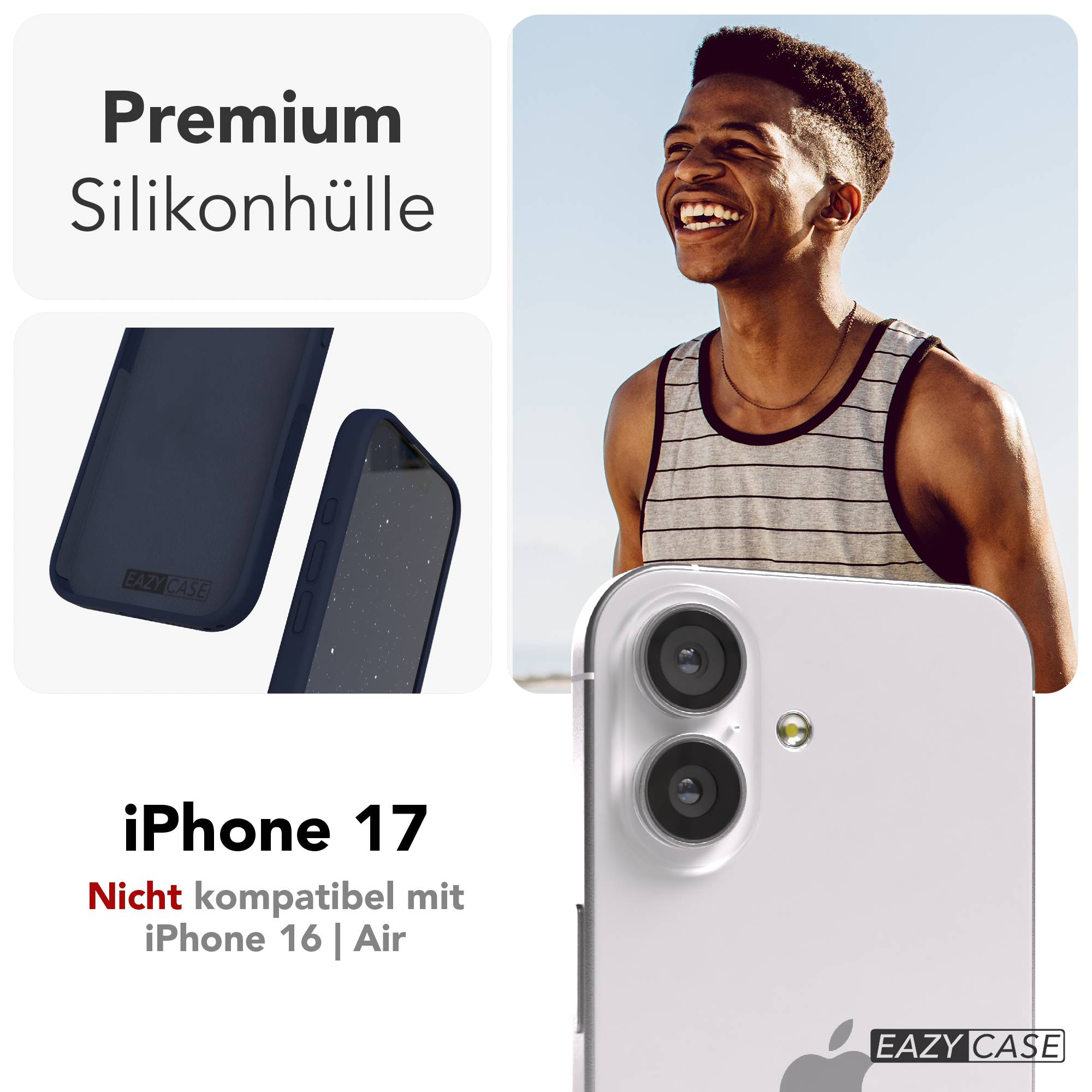 Apple iPhone 17 Premium Silikonhülle mit Kameraschutz von EAZY CASE 