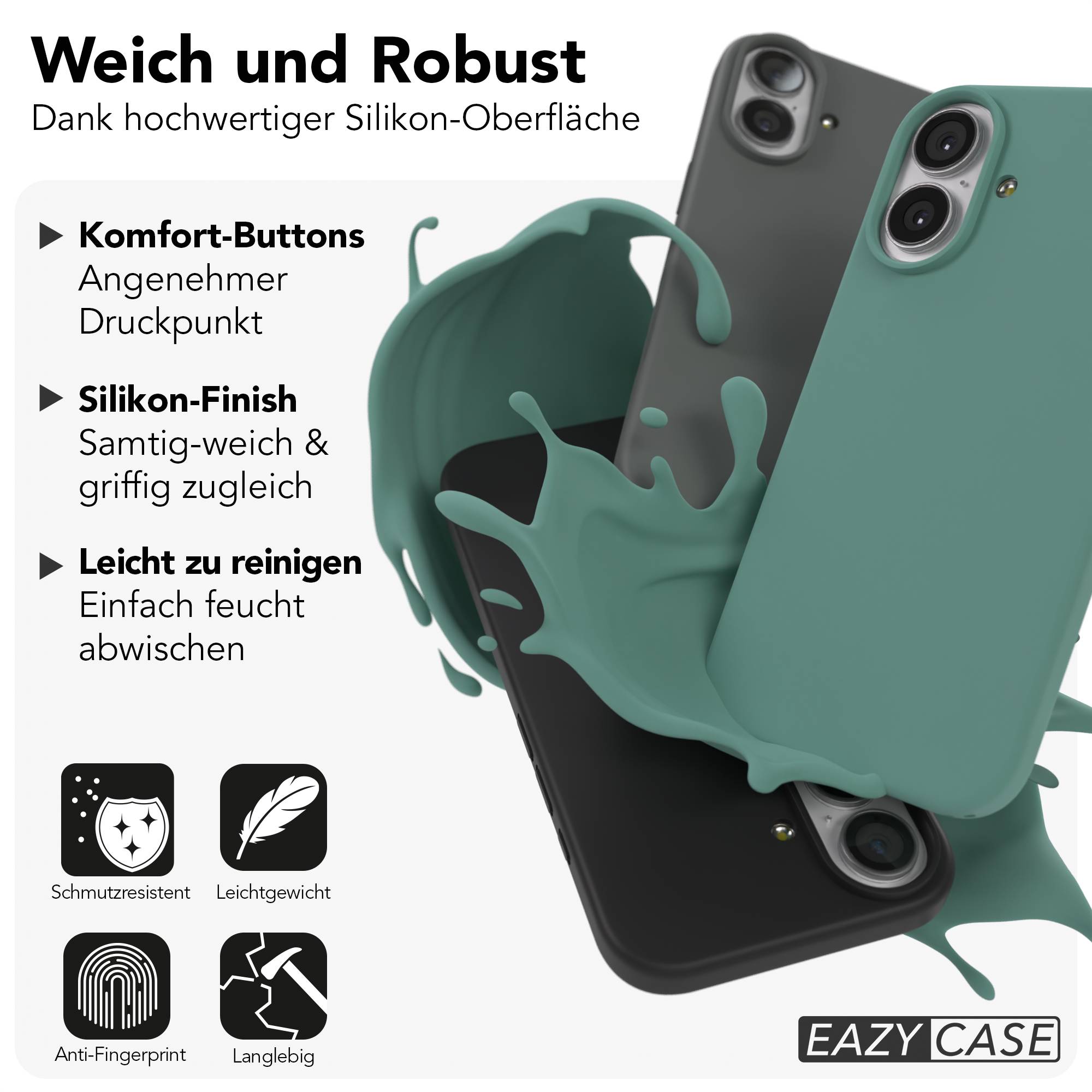 Apple iPhone 17 Premium Silikonhülle mit Kameraschutz von EAZY CASE 
