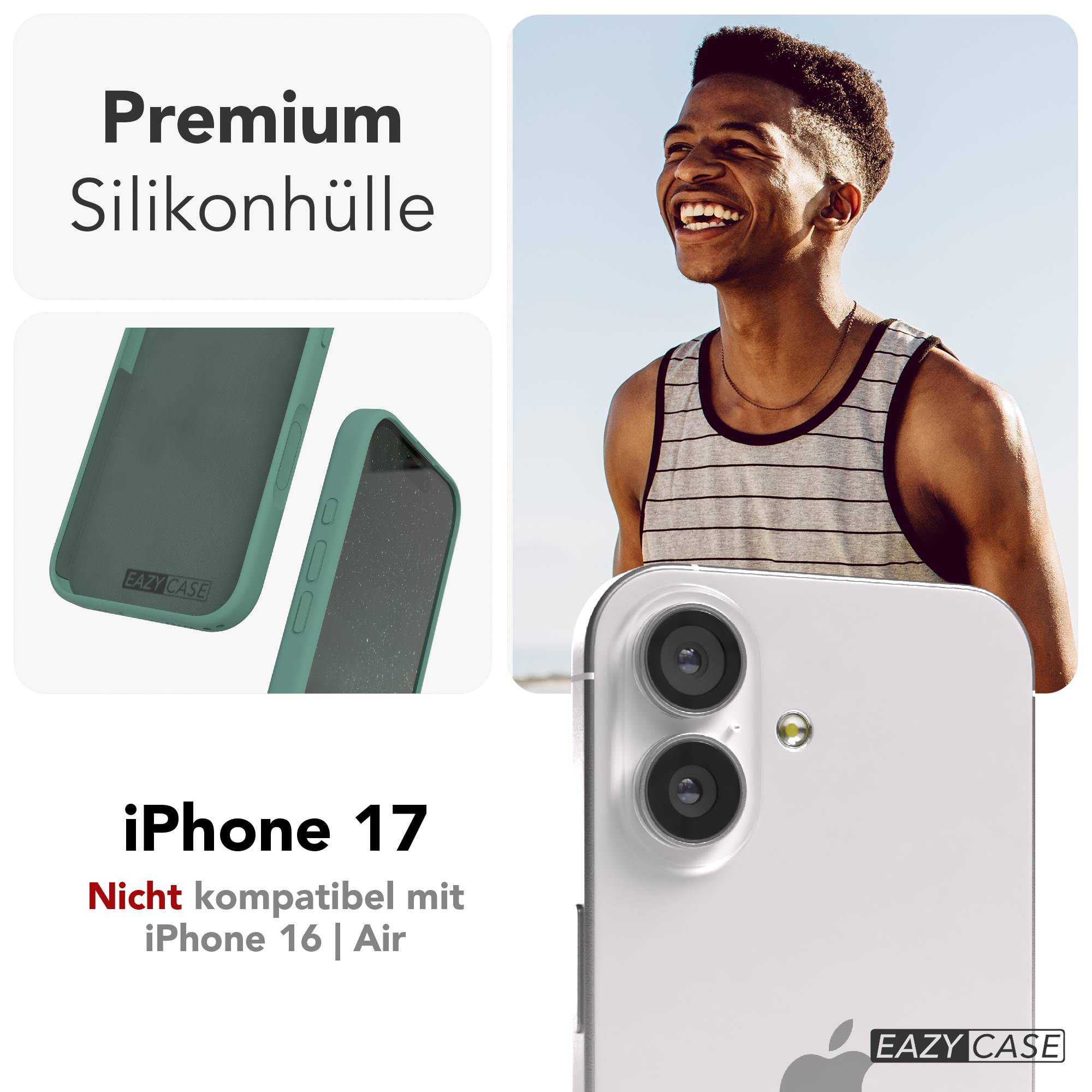 Apple iPhone 17 Premium Silikonhülle mit Kameraschutz von EAZY CASE 