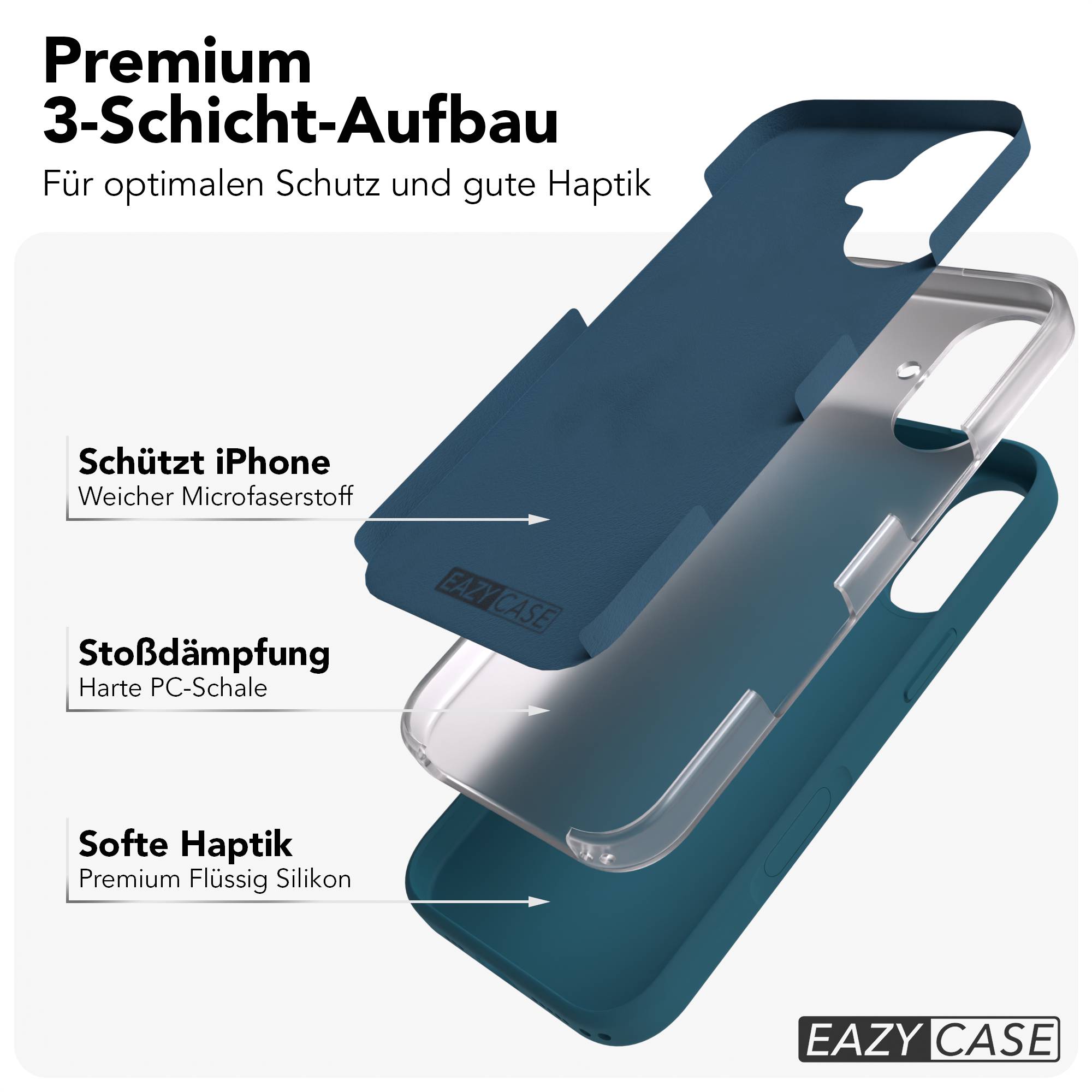 Apple iPhone 17 Premium Silikonhülle mit Kameraschutz von EAZY CASE 