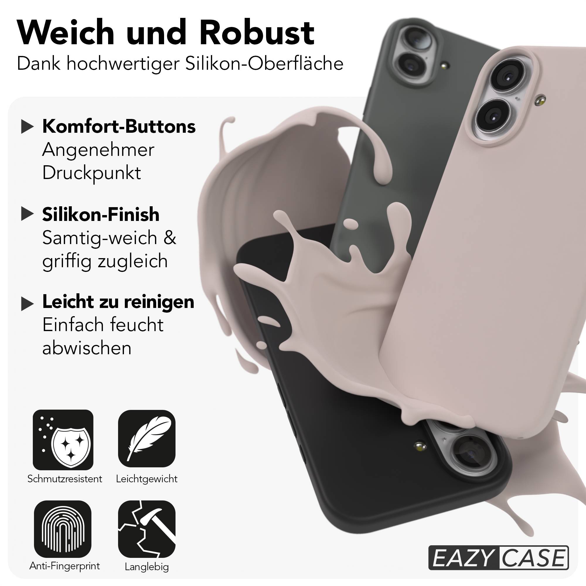 Apple iPhone 17 Premium Silikonhülle mit Kameraschutz von EAZY CASE 