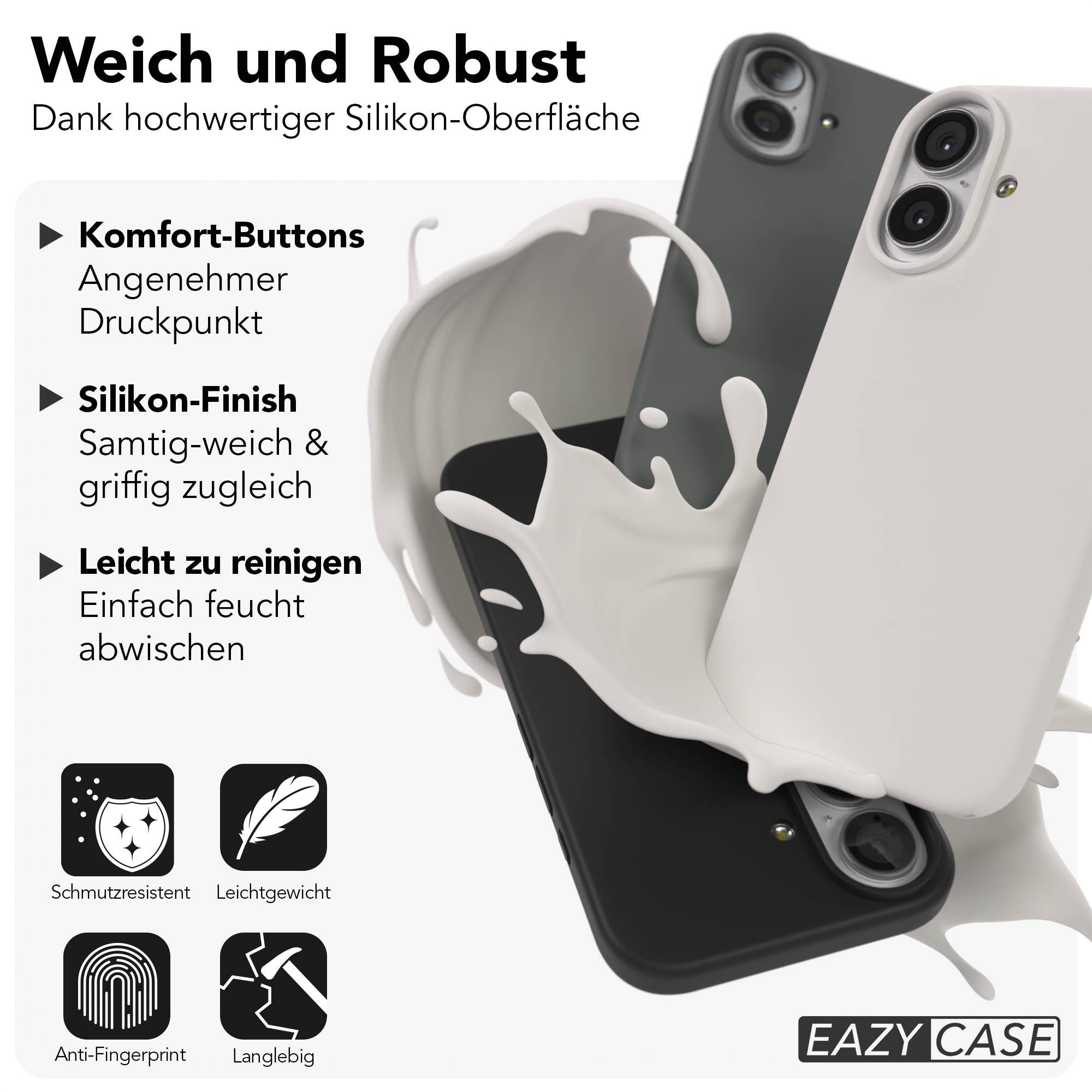 Apple iPhone 17 Premium Silikonhülle mit Kameraschutz von EAZY CASE 