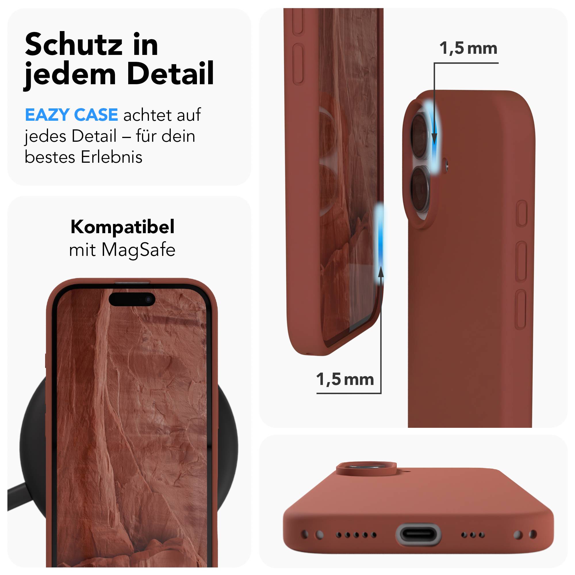 iPhone 17 premium Silikonhülle mit MagSafe