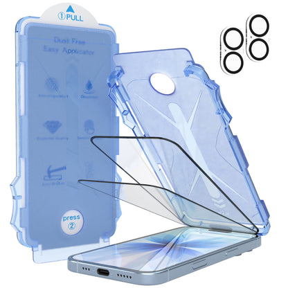 iPhone 17 2er Set Glasfolie + Installationsrahmen