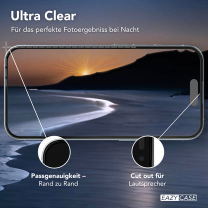 iPhone 17 2er Set Glasfolie + Installationsrahmen