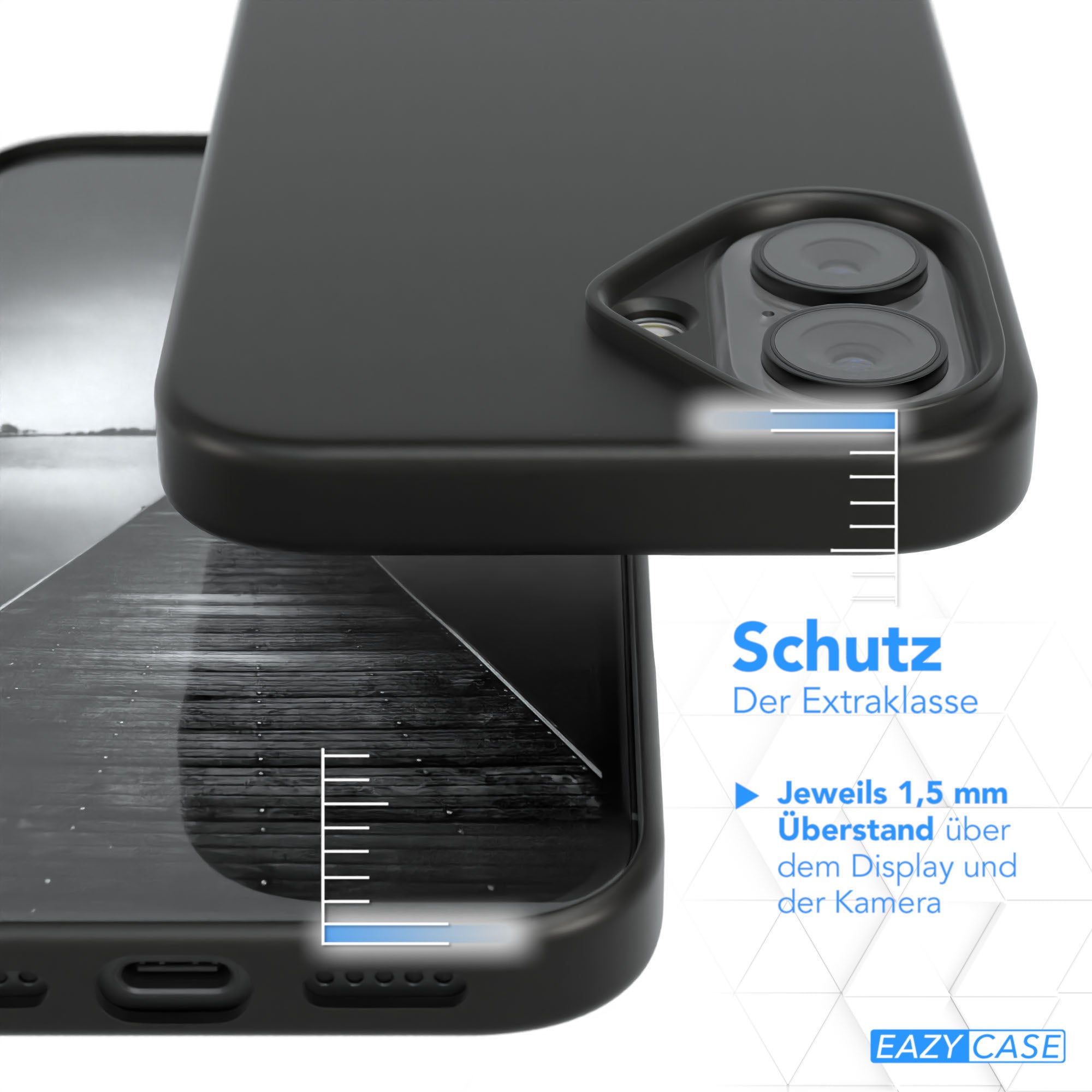 iPhone 17 ultradünnes Slimcover aus TPU Schwarz