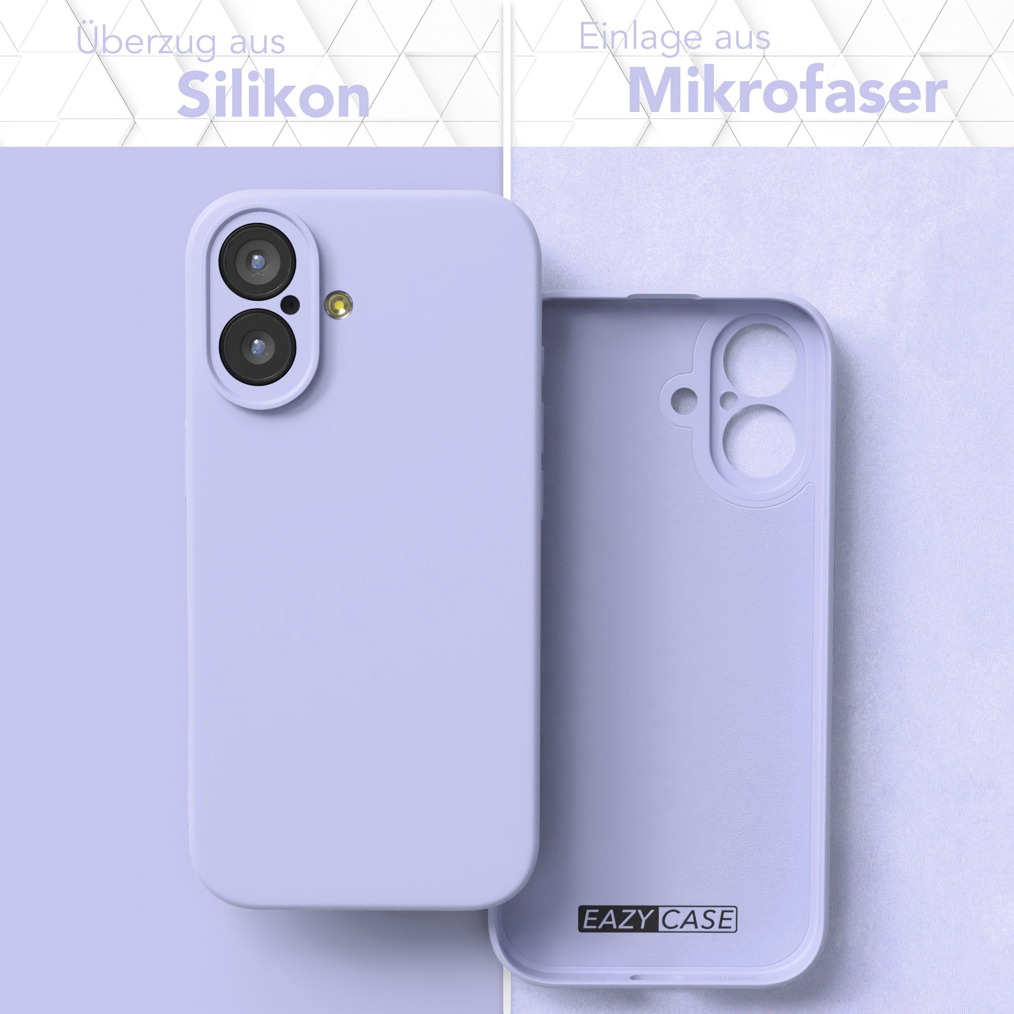 iPhone 17 transparente Silikonhülle mit Kameraschutz von EAZY CASE 