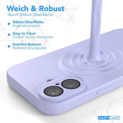 iPhone 17 transparente Silikonhülle mit Kameraschutz von EAZY CASE 