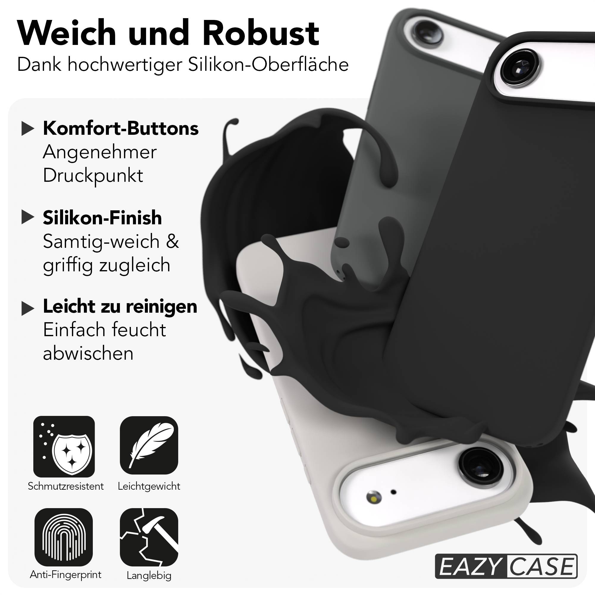 iPhone Air Premium Silikonhülle mit Kameraschutz von EAZY CASE 