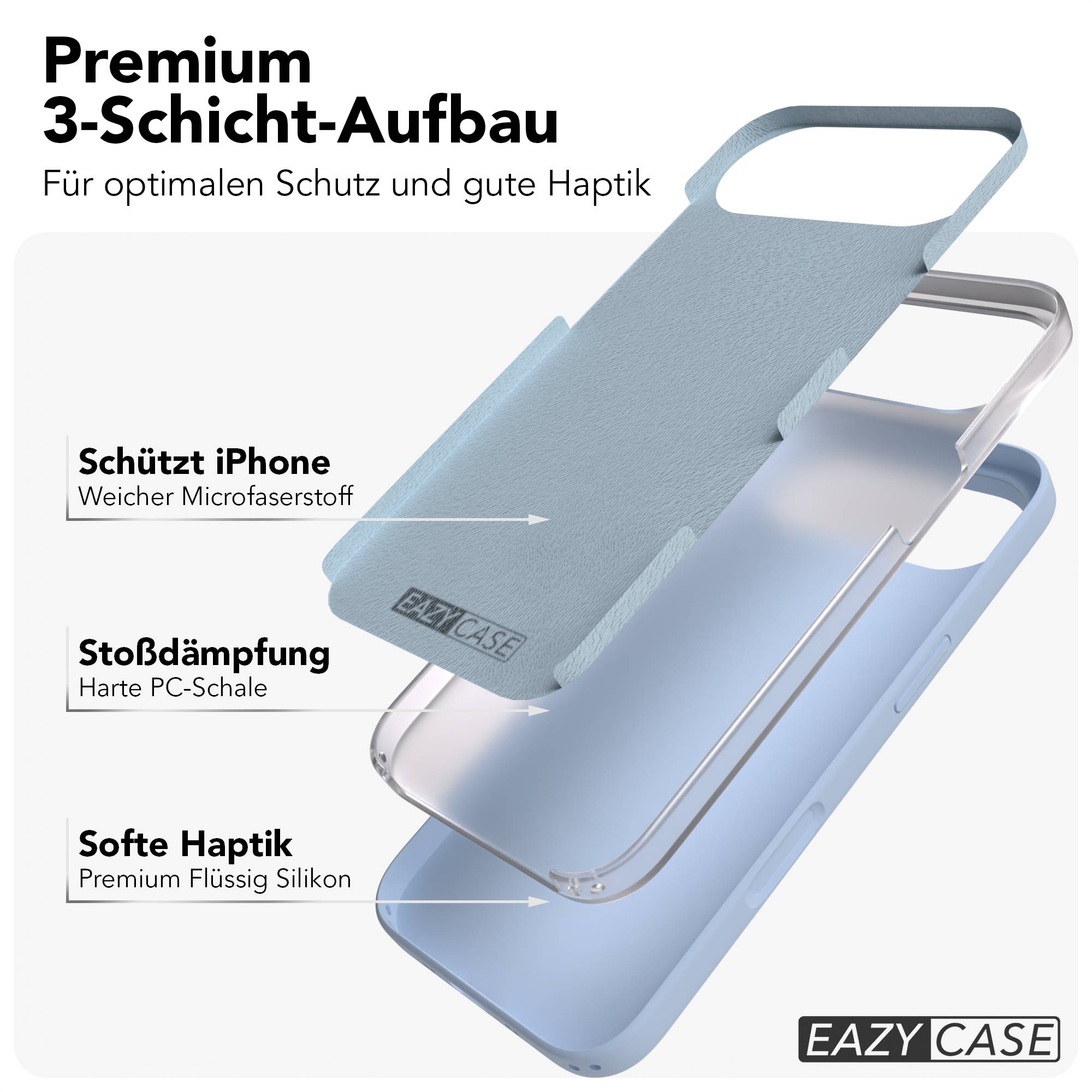 iPhone Air Premium Silikonhülle mit Kameraschutz von EAZY CASE 