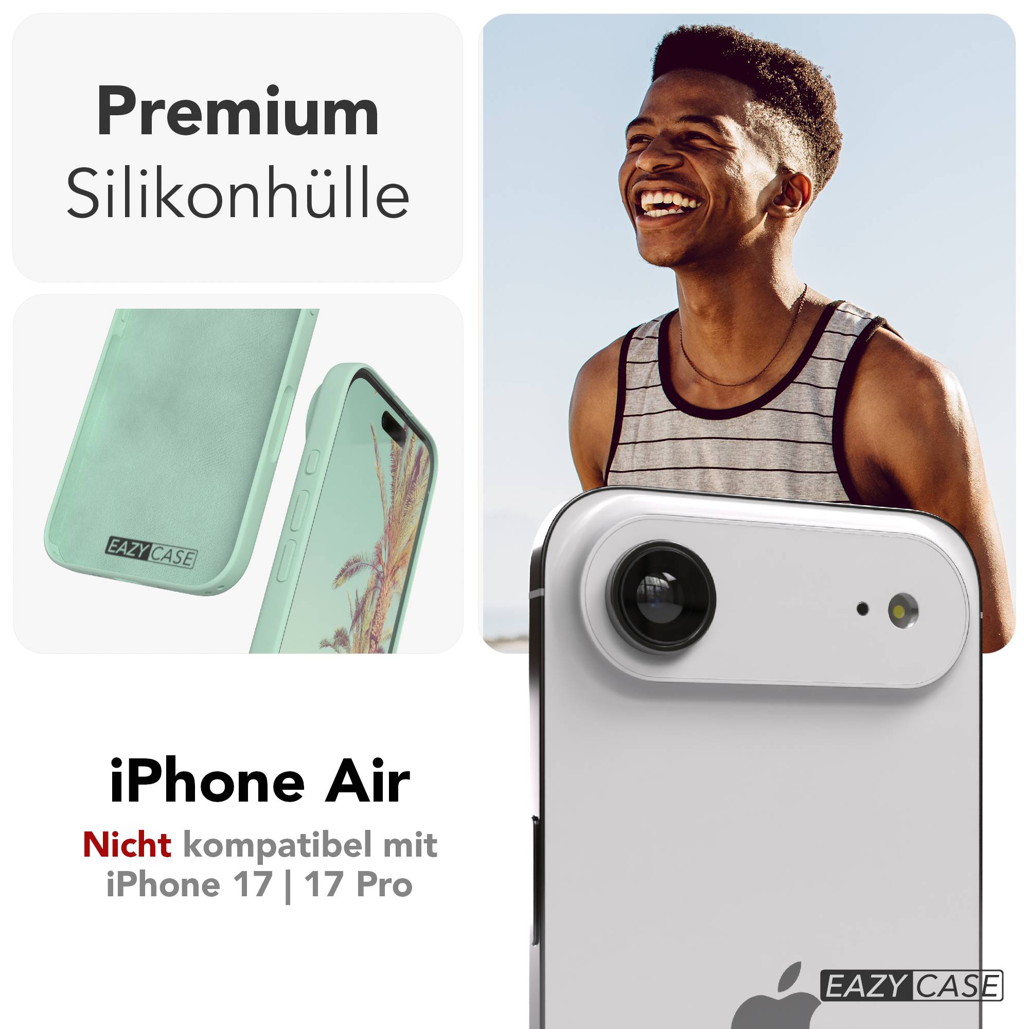 iPhone Air Premium Silikonhülle mit Kameraschutz von EAZY CASE 