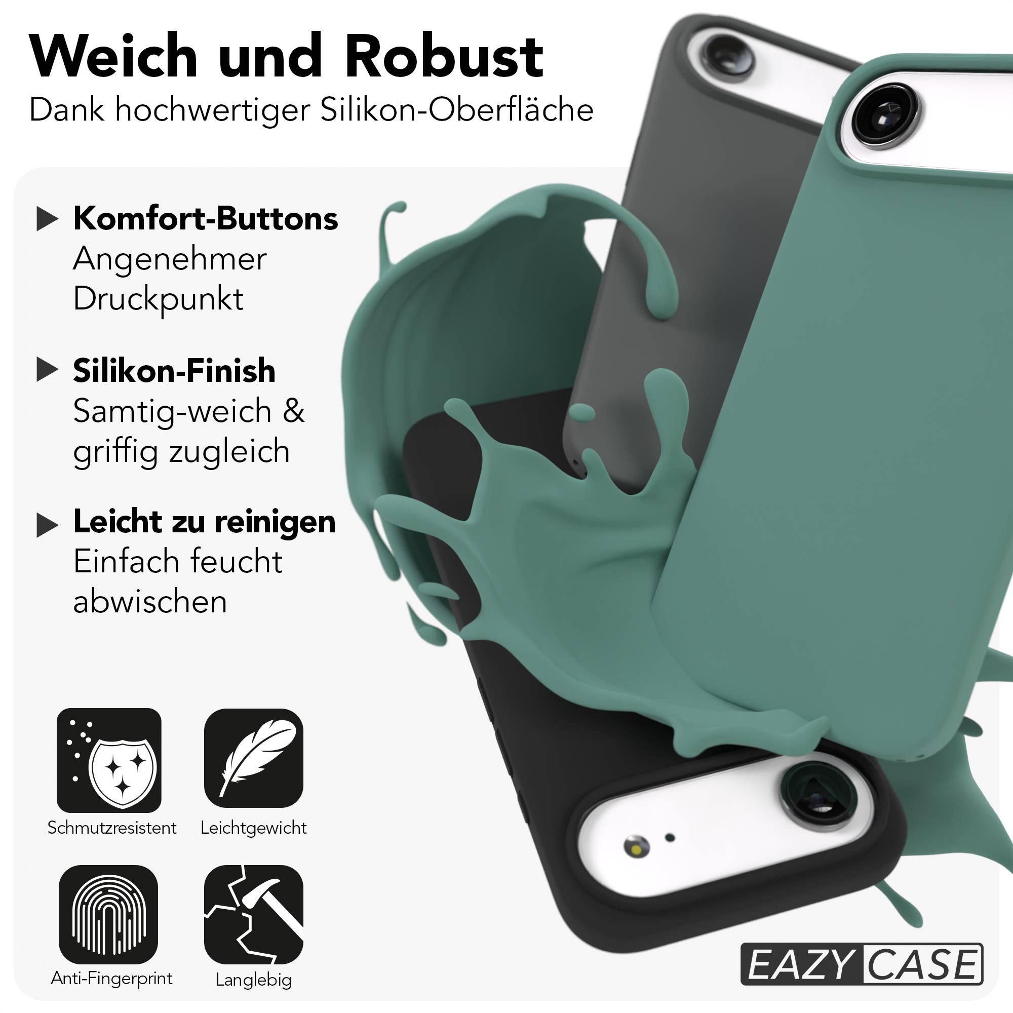 iPhone Air Premium Silikonhülle mit Kameraschutz von EAZY CASE 
