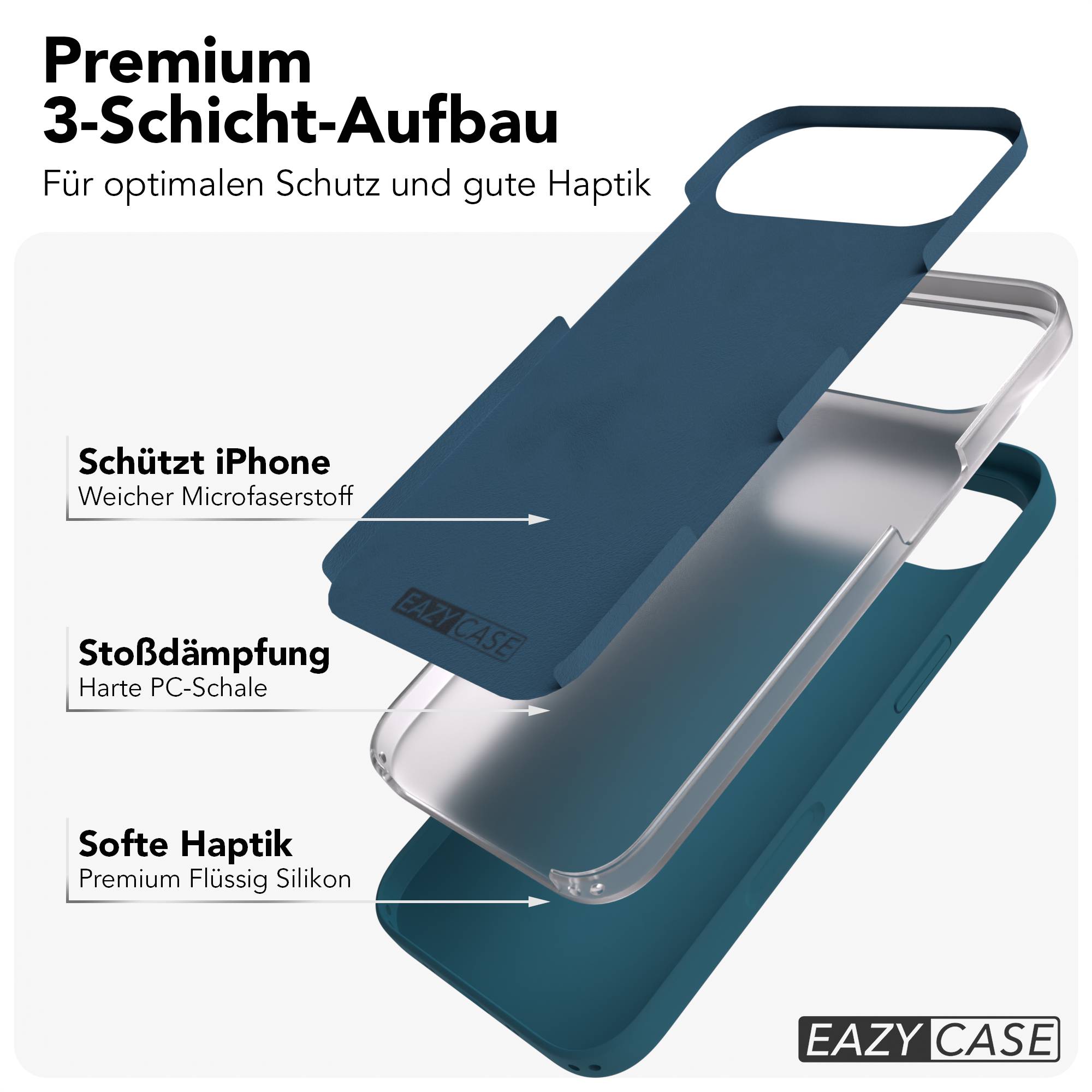 iPhone Air Premium Silikonhülle mit Kameraschutz von EAZY CASE 