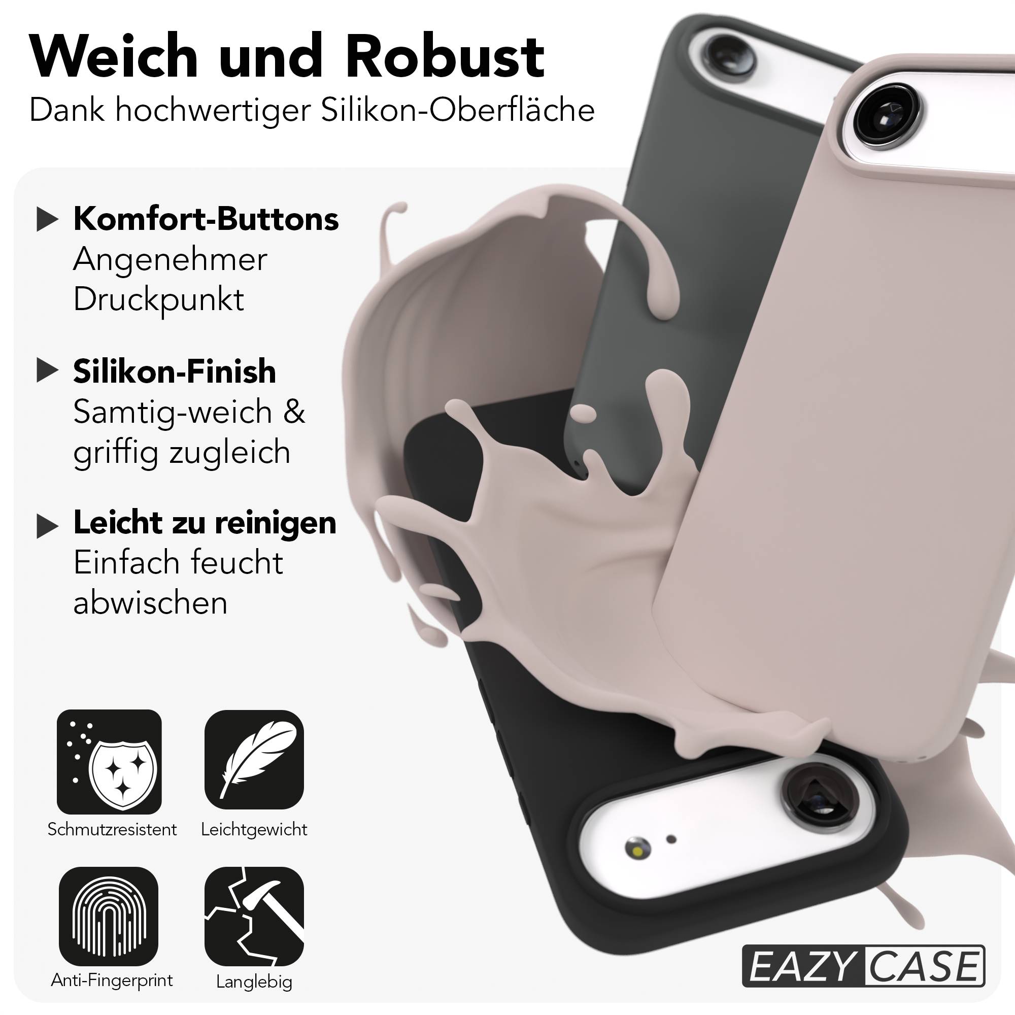 iPhone Air Premium Silikonhülle mit Kameraschutz von EAZY CASE 