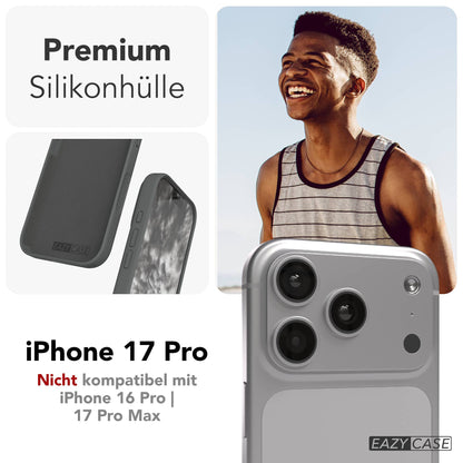 Apple iPhone 17 Pro Premium Silikonhülle mit Kameraschutz von EAZY CASE 