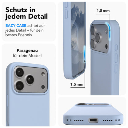 Apple iPhone 17 Pro Premium Silikonhülle mit Kameraschutz von EAZY CASE 