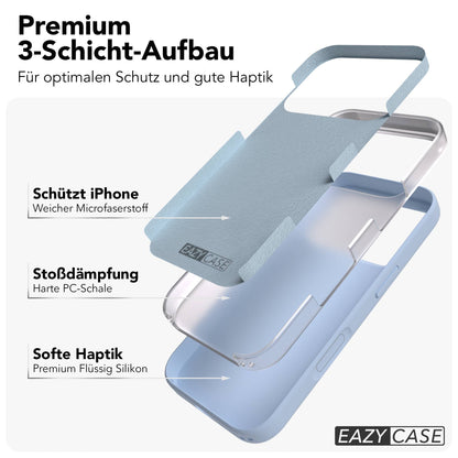 Apple iPhone 17 Pro Premium Silikonhülle mit Kameraschutz von EAZY CASE 