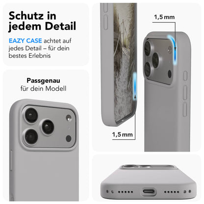 Apple iPhone 17 Pro Premium Silikonhülle mit Kameraschutz von EAZY CASE 