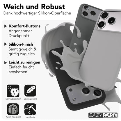 Apple iPhone 17 Pro Premium Silikonhülle mit Kameraschutz von EAZY CASE 