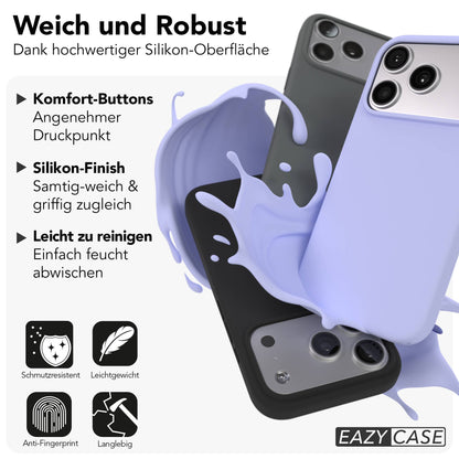 Apple iPhone 17 Pro Premium Silikonhülle mit Kameraschutz von EAZY CASE 