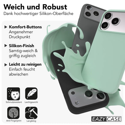 Apple iPhone 17 Pro Premium Silikonhülle mit Kameraschutz von EAZY CASE 