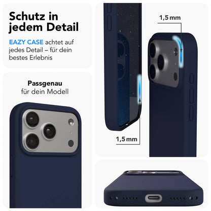 Apple iPhone 17 Pro Premium Silikonhülle mit Kameraschutz von EAZY CASE 