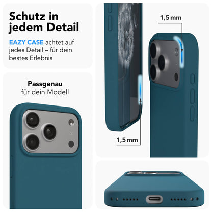 Apple iPhone 17 Pro Premium Silikonhülle mit Kameraschutz von EAZY CASE 