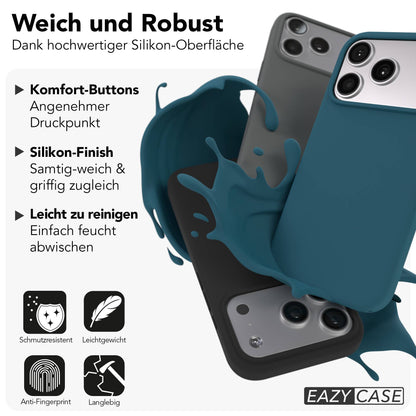 Apple iPhone 17 Pro Premium Silikonhülle mit Kameraschutz von EAZY CASE 