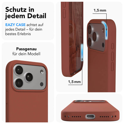 Apple iPhone 17 Pro Premium Silikonhülle mit Kameraschutz von EAZY CASE 