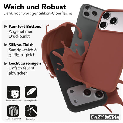 Apple iPhone 17 Pro Premium Silikonhülle mit Kameraschutz von EAZY CASE 