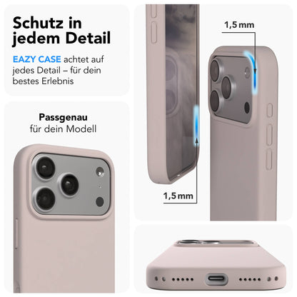 Apple iPhone 17 Pro Premium Silikonhülle mit Kameraschutz von EAZY CASE 