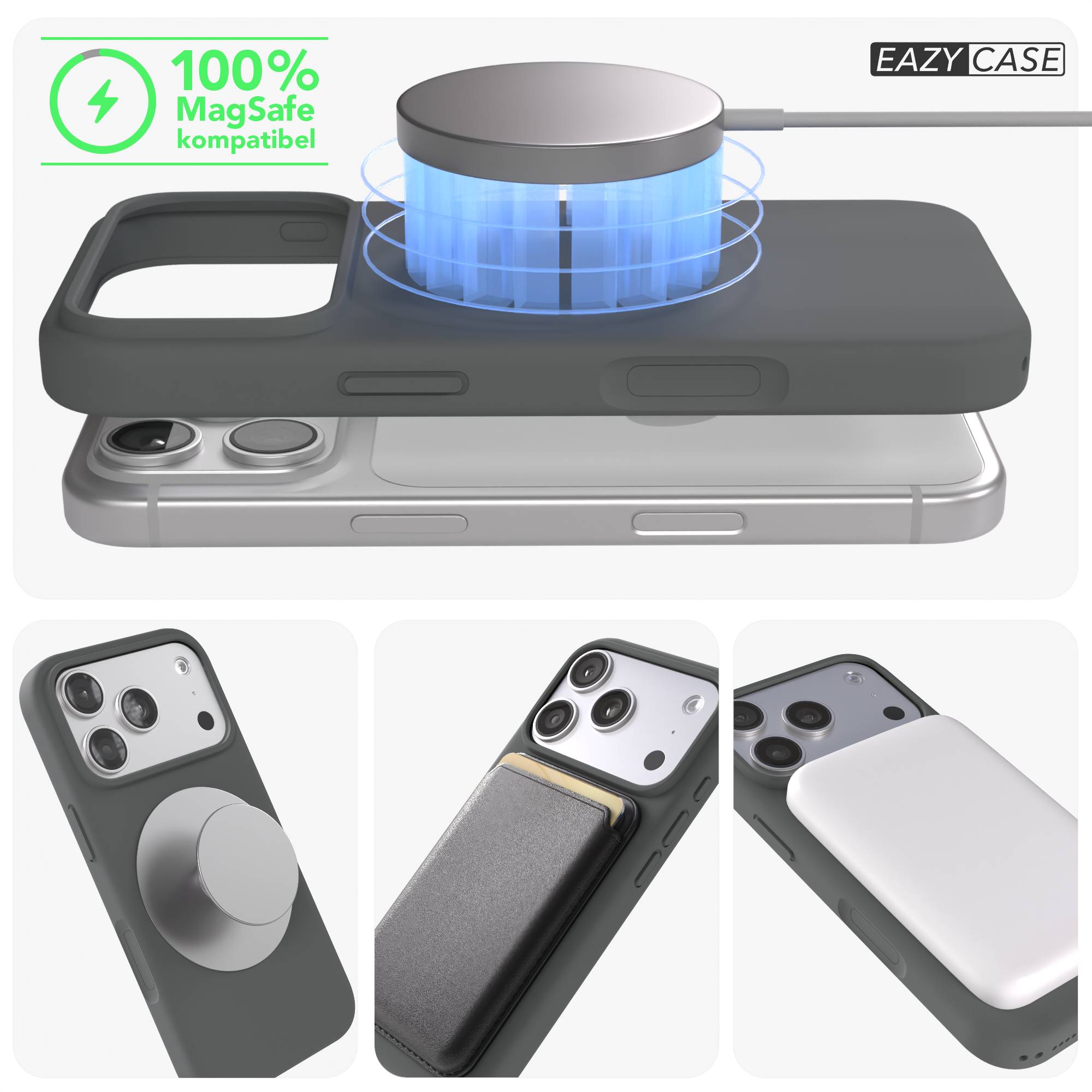 iPhone 17 Pro MagSafe Silikonhülle mit Kameraschutz von EAZY CASE 