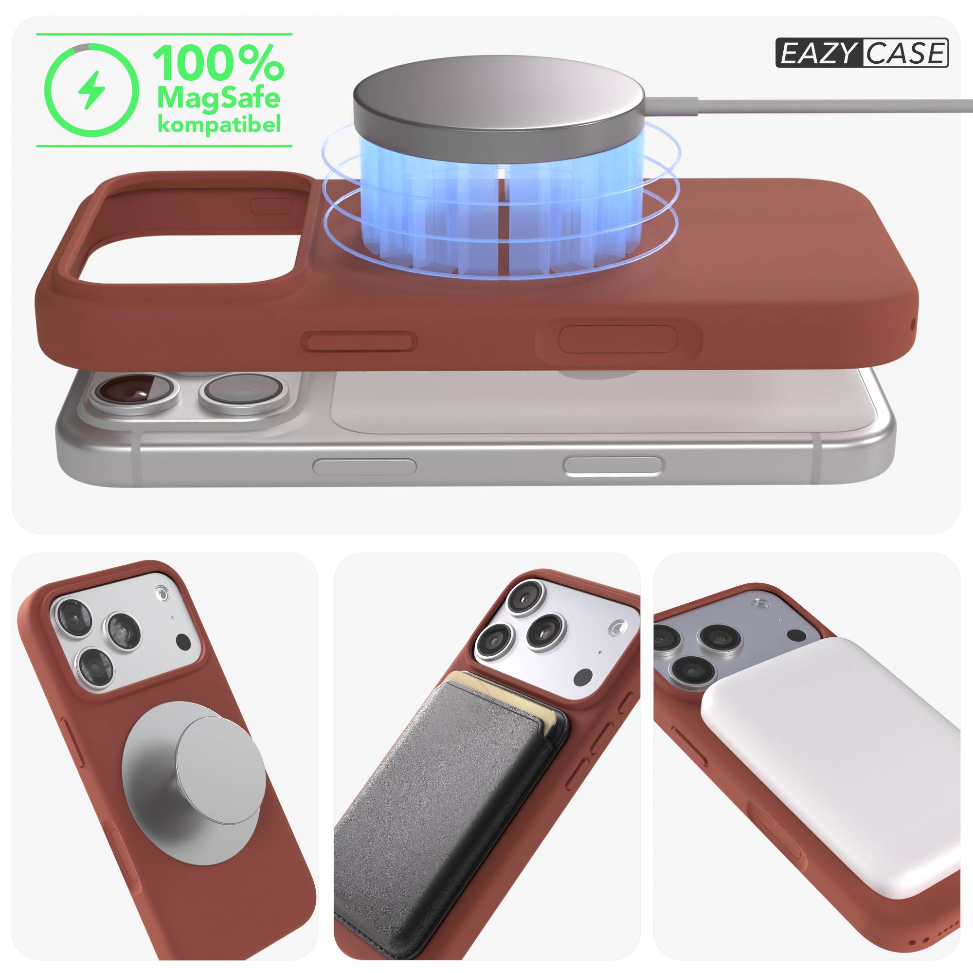 iPhone 17 Pro MagSafe Silikonhülle mit Kameraschutz von EAZY CASE 