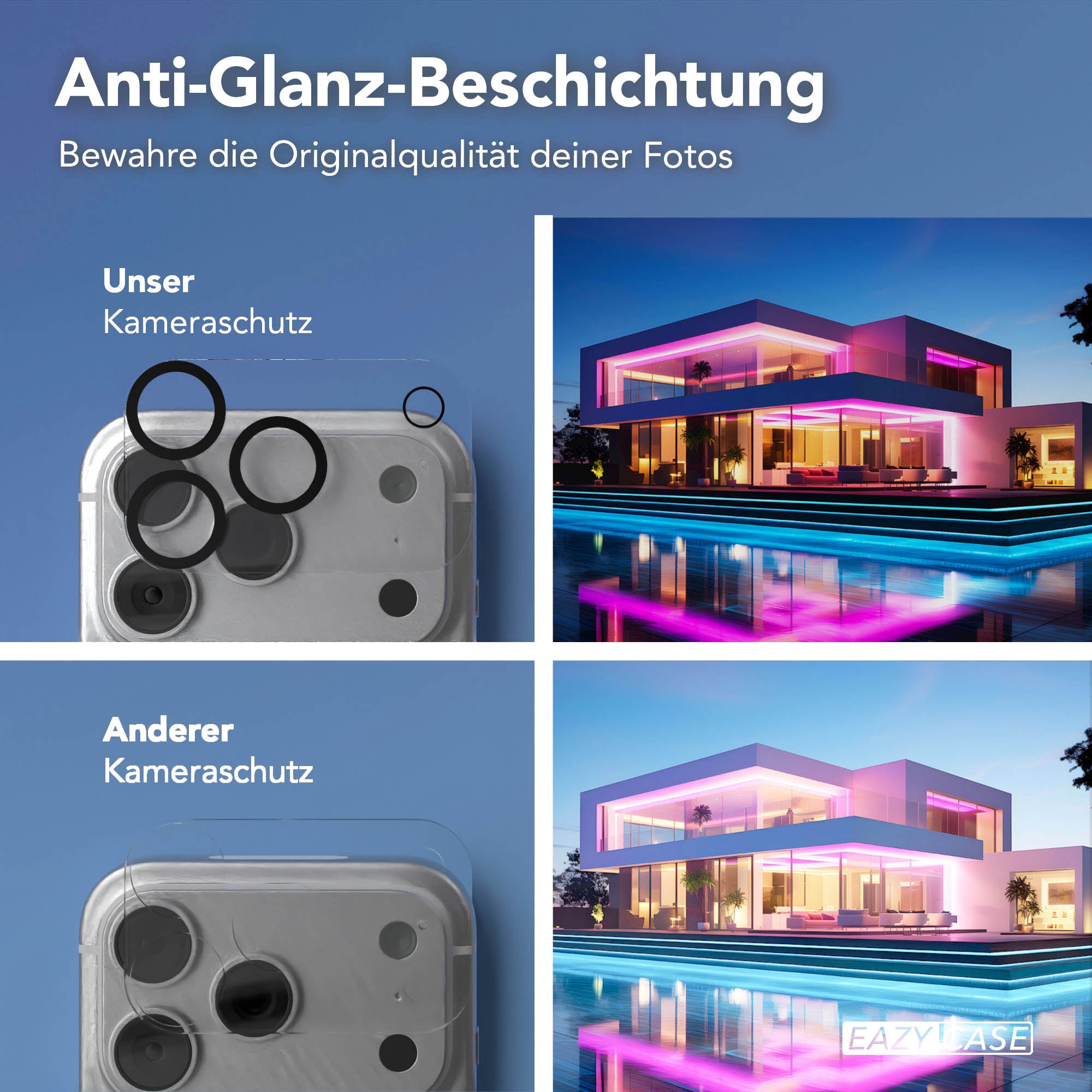 iPhone 17 Pro 2er Set Glasfolie + Installationsrahmen