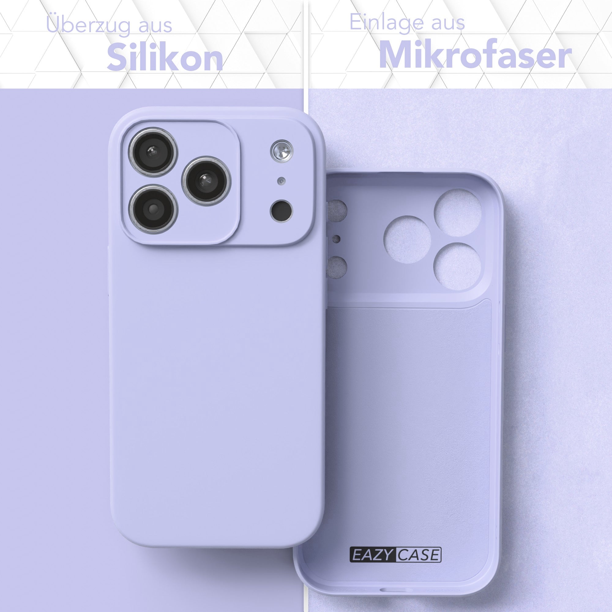 Apple iPhone 17 Pro Silikonhülle transparent mit Kameraschutz EAZY CASE 