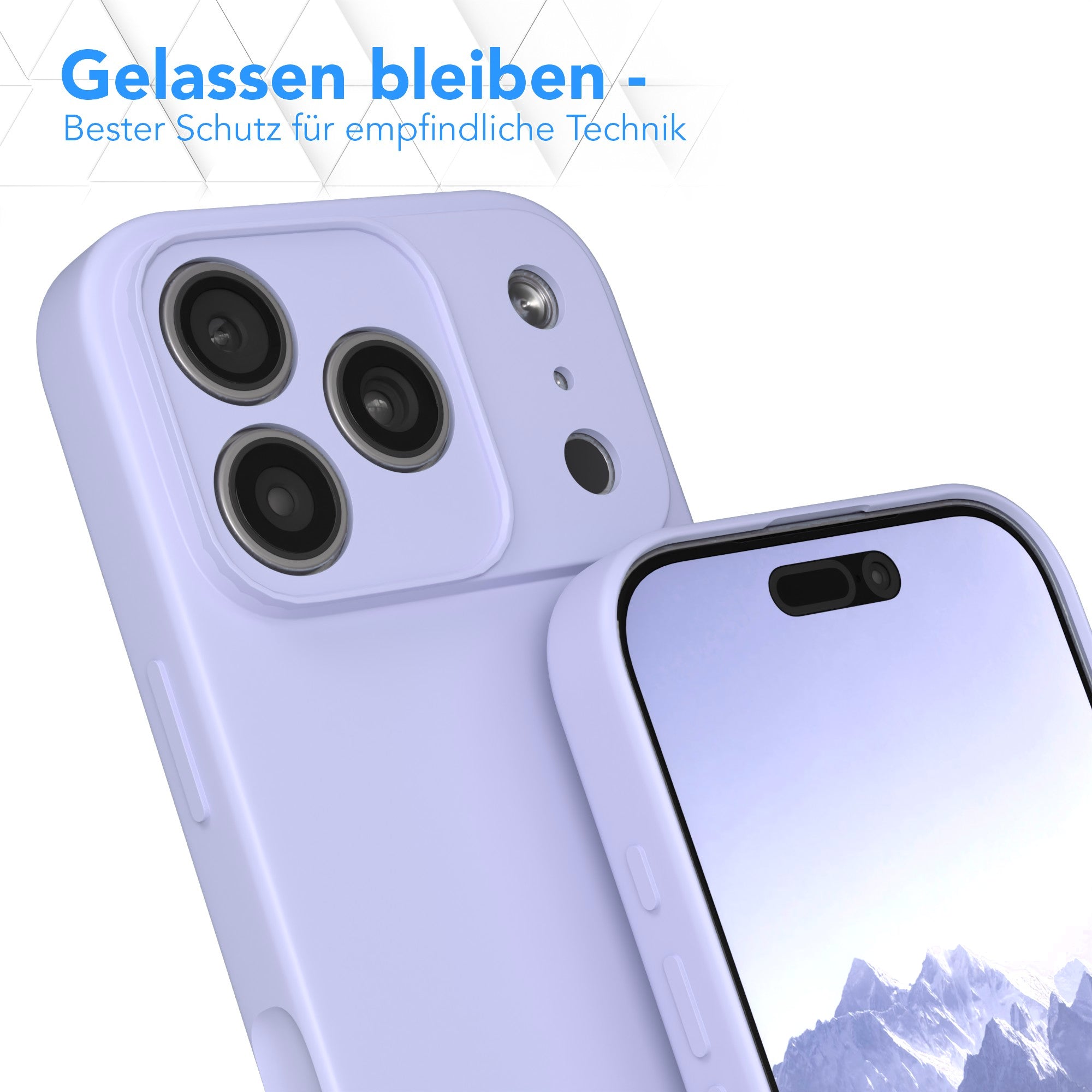 Apple iPhone 17 Pro Silikonhülle transparent mit Kameraschutz EAZY CASE 