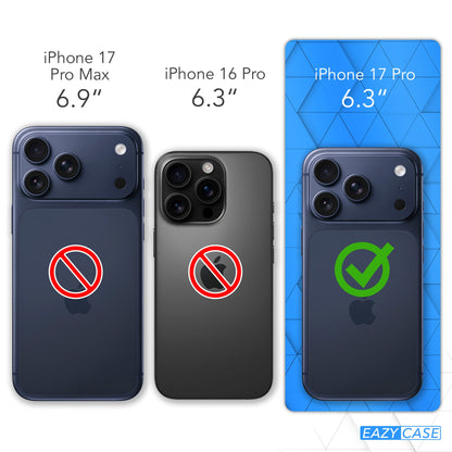 Apple iPhone 17 Pro Silikonhülle transparent mit Kameraschutz EAZY CASE 