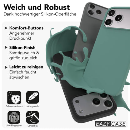 iPhone 17 Pro Max Premium Silikonhülle mit Kameraschutz von EAZY CASE 